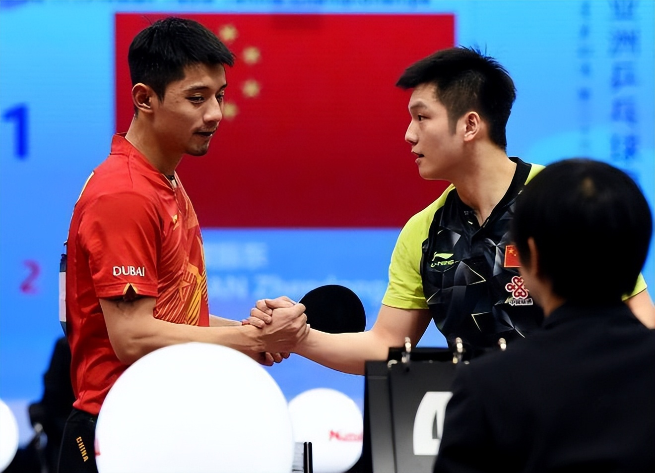 中国队绝杀韩国队，张继科扛起全队